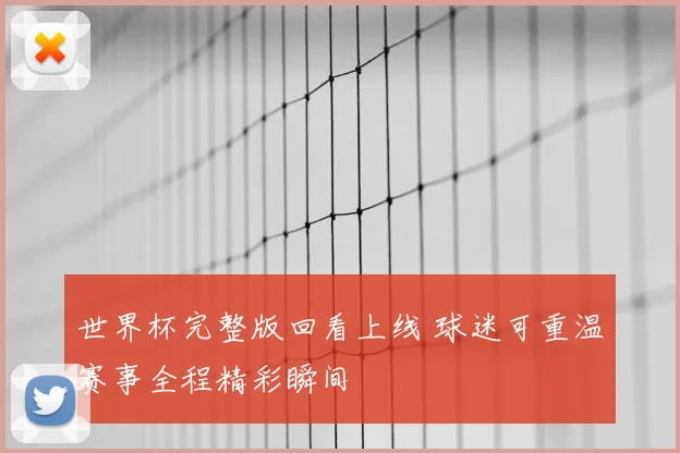 世界杯完整版回看上线 球迷可重温赛事全程精彩瞬间